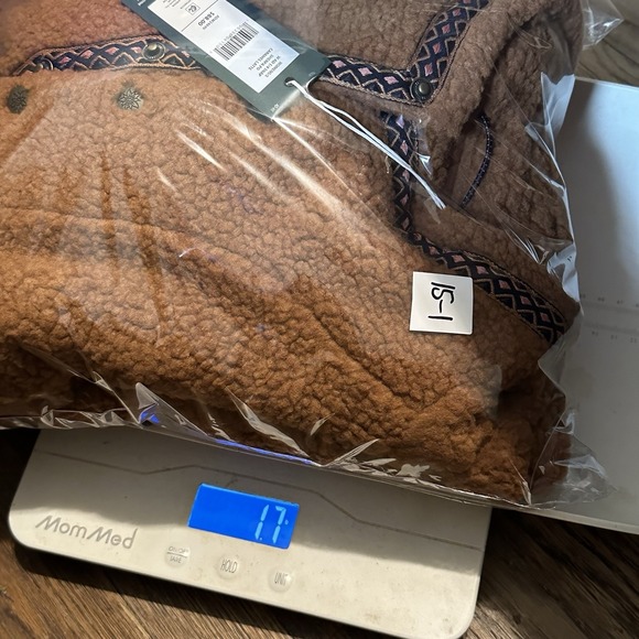 NWT Alpine Design Women's 1/4 Snap Sherpa‎ Pullover Caramel Latte Size Small - Picture 7 of 7